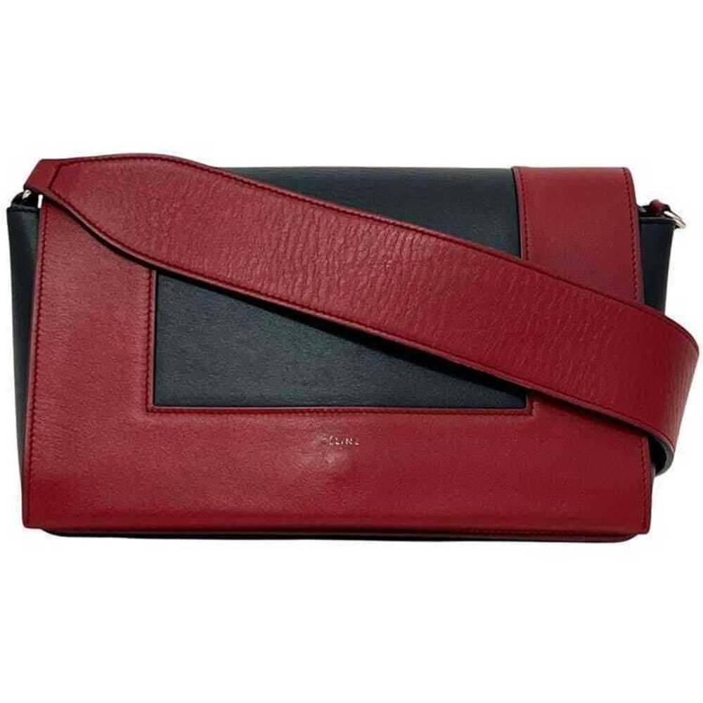 Celine Frame Shoulder Bag Red Navy Blue Crossbody Leather